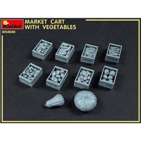 Mini Art 35623 Market Cart with Vegetables