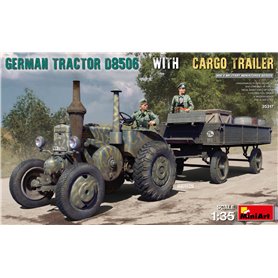 Mini Art 35317 German Tractor D8506 with Cargo Trailer