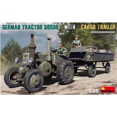 Mini Art 1:35 D8506 W/CARGO TRAILER - GERMAN TRACTOR