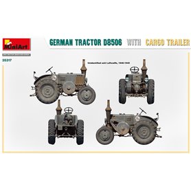 Mini Art 35317 German Tractor D8506 with Cargo Trailer