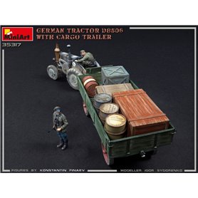 Mini Art 35317 German Tractor D8506 with Cargo Trailer