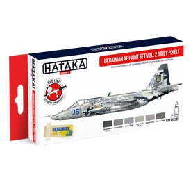 Hataka AS109 Ukrainian AF paint set vol.2(Grey Pixel)