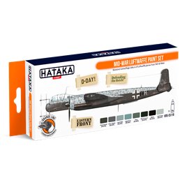 Hataka CS110 ORANGE-LINE Zestaw farb MID-WAR LUFTWAFFE