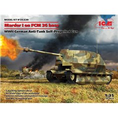 ICM 1:35 Marder I ON FCM 36 BASE - WWII GERMAN ANTI-TANK SELF-PROPELLED GUN