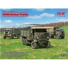 ICM 1:35 WWII BRITISH TRUCKS: Model W.O.T. 6, Model W.O.T. 8, Leyland Retriever General Service