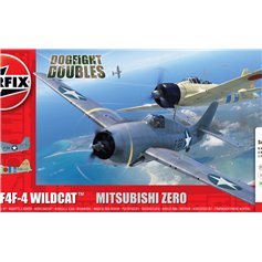 Airfix 1:72 Grumman F-4F4 Wildcat + Mitsubishi Zero - DOGFIGHT DOUBLES - w/paints
