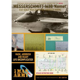 1 Man Army 1:32 Maski do Messerschmitt Me-163B Komet