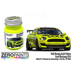 Zero Paints 1666 Volt Racing Acid Yellow Ford Mustang 30ml