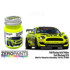 Zero Paints 1666 VOLT RACING ACID YELLOW FORD MUSTANG - 30ml