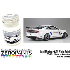 Zero Paints 1665 Ford Mustang GT4 White 30ml