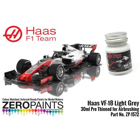 Zero Paints 1572 - Haas VF-18 Light Grey Paint 30ml