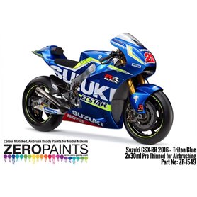 Zero Paints 1549 - Suzuki GSX-RR 2016 - Triton Blue - 2x30ml