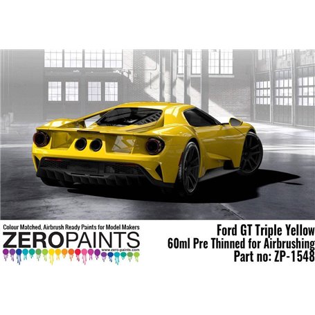 Zero Paints 1548 - Ford GT Triple Yellow Paint 60ml