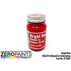 Zero Paints 1003 BRIGHT RED PAINT - SIMILAR TO TS49 - 60ml