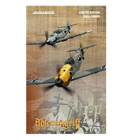 Eduard 1:72 Messerschmitt Bf-109E ADLERANGRIFF - DUAL COMBO - LIMITED EDITION 