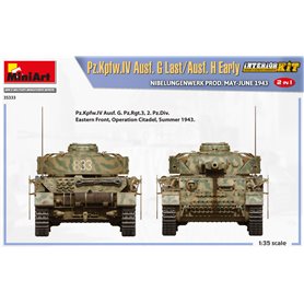 Mini Art 1:35 Pz.Kpfw.IV Ausf.G LAST / AUSF.H EARLY - NIBELUNGENWERK PROD. MAY-JUNE 1943 - INTERIOR KIT