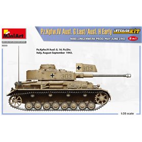 Mini Art 1:35 Pz.Kpfw.IV Ausf.G LAST / AUSF.H EARLY - NIBELUNGENWERK PROD. MAY-JUNE 1943 - INTERIOR KIT