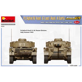 Mini Art 1:35 Pz.Kpfw.IV Ausf.G LAST / AUSF.H EARLY - NIBELUNGENWERK PROD. MAY-JUNE 1943 - INTERIOR KIT