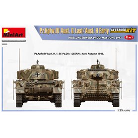 Mini Art 1:35 Pz.Kpfw.IV Ausf.G LAST / AUSF.H EARLY - NIBELUNGENWERK PROD. MAY-JUNE 1943 - INTERIOR KIT