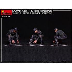 Mini Art 1:35 Maybach HL 120 ENGINE FOR PANZER III/IV W/REPAIR CREW