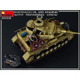 Mini Art 1:35 Maybach HL 120 ENGINE FOR PANZER III/IV W/REPAIR CREW