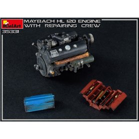 Mini Art 1:35 Maybach HL 120 ENGINE FOR PANZER III/IV W/REPAIR CREW