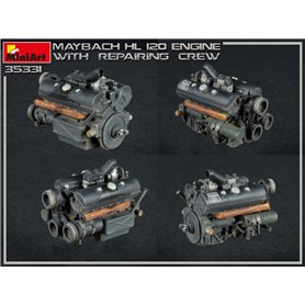 Mini Art 1:35 Maybach HL 120 ENGINE FOR PANZER III/IV W/REPAIR CREW