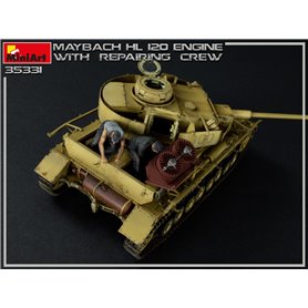 Mini Art 1:35 Maybach HL 120 ENGINE FOR PANZER III/IV W/REPAIR CREW