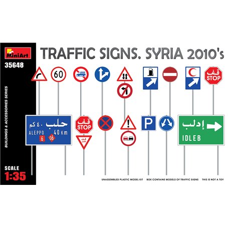 Mini Art 35648 Traffic Signs. Syria 2010's