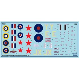 Zvezda 7322 Hawker Hurricane IIC British Fighter