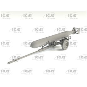 ICM 1:48 WWII GERMAN TORPEDO TRAILER