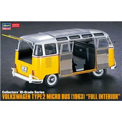 Hasegawa 1:23 Volkswagen Type2 Micro Bus (1963) - FULL INTERIOR - LIMITED EDITION
