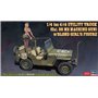 Hasegawa SP483-52283 1/4 ton 4x4 Utility Truck (Cal. 50 M2 Machine Gun) w/Blond Gir's Figure