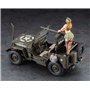 Hasegawa SP483-52283 1/4 ton 4x4 Utility Truck (Cal. 50 M2 Machine Gun) w/Blond Gir's Figure