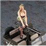 Hasegawa SP483-52283 1/4 ton 4x4 Utility Truck (Cal. 50 M2 Machine Gun) w/Blond Gir's Figure