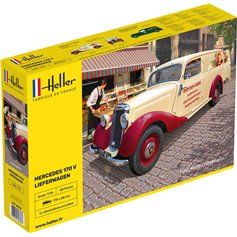 Heller 1:24 MB 170 Lieferwagen - set w/paints - STARTER KIT