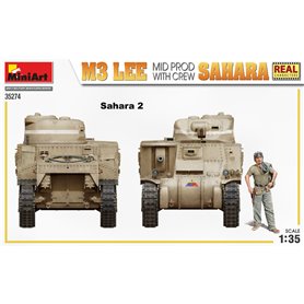 Mini Art 35274 M3 Lee mid.production  Sahara w/crew