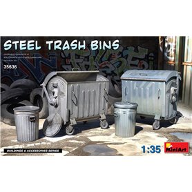 Mini Art 35636 Steel Trash Bins
