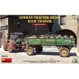 Mini Art 38038 German Tractor D8506 w/trailer