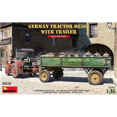 Mini Art 1:35 GERMAN TRACTOR D8506 WITH TRAILER