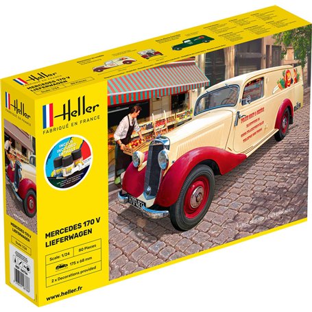 Heller 56736 Starter Kit - Mercedes 170 V Lieferwagen