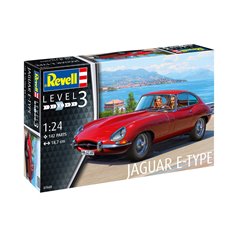 Revell 1:24 Jaguar E-Type Coupe - MODEL SET - z farbami