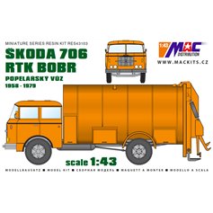 MAC 1:43 Skoda 706 RTK BOBR - POPELARSKY VUZ 1958-1979