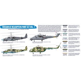 Hataka BS86 BLUE-LINE Zestaw farb RUSSIAN AF HELICOPTERS - VOL.1