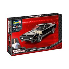 Revell FAST AND FURIOUS 1:24 Dominics 1971 Plymouth GTX - MODEL SET - w/paints