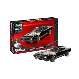 Revell FAST AND FURIOUS 1:24 Dominics 1971 Plymouth GTX - MODEL SET - z farbami