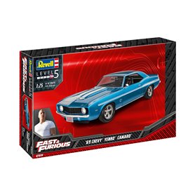 Revell FAST AND FURIOUS 1:25 1969 Chevy Camaro Yenko - MODEL SET - w/paints