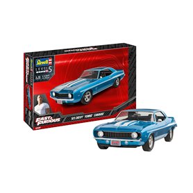 Revell FAST AND FURIOUS 1:25 1969 Chevy Camaro Yenko - MODEL SET - z farbami