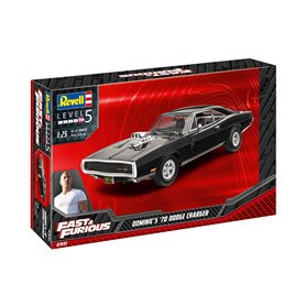 Revell FAST AND FURIOUS 1:25 Dominics 1970 Dodge Charger - MODEL SET - w/paints
