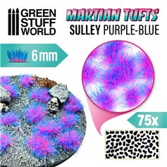 Green Stuff World Martian Tufts 6mm - Sully Purple Blue
